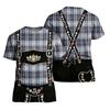 Men's Short Sleeve T Shirt with Vintage Oktoberfest Pattern Loose Fit Casual Summer Daily Top for Comfortable Wear