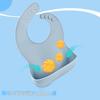 Waterproof Silicone Baby Bib for Feeding - Food-Grade, Cross-Border, Infant Supplies