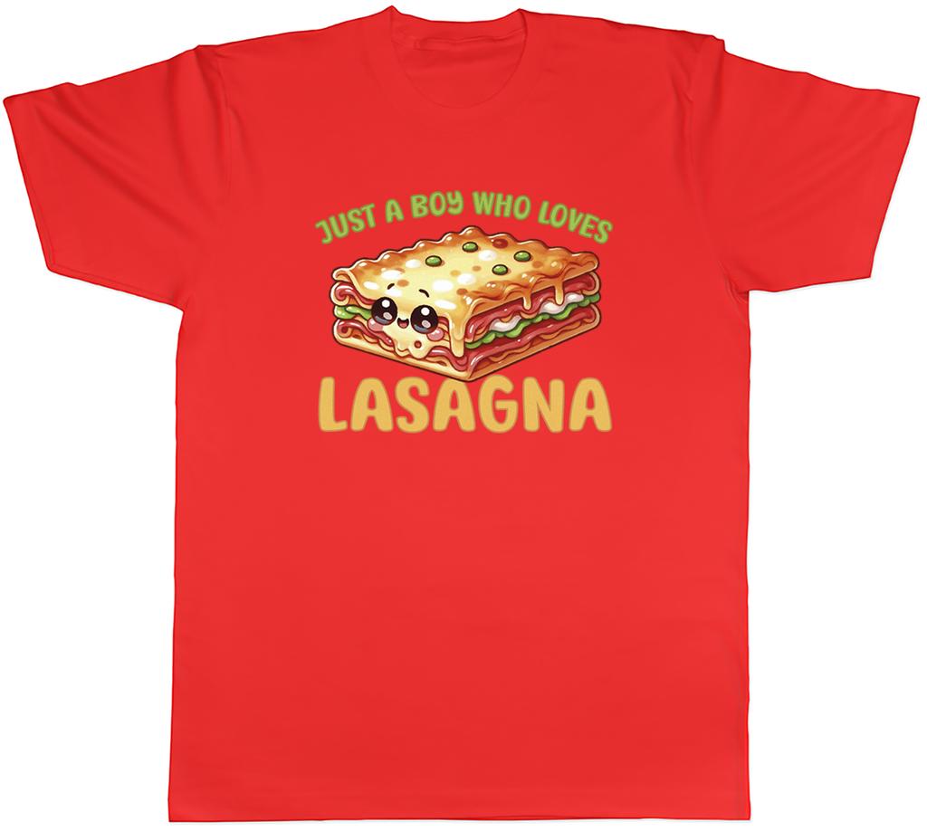 Nur ein Junge, der Lasagne liebt Unisex T-Shirt Italien Essen Schichten Käse T-Shirt Geschenk