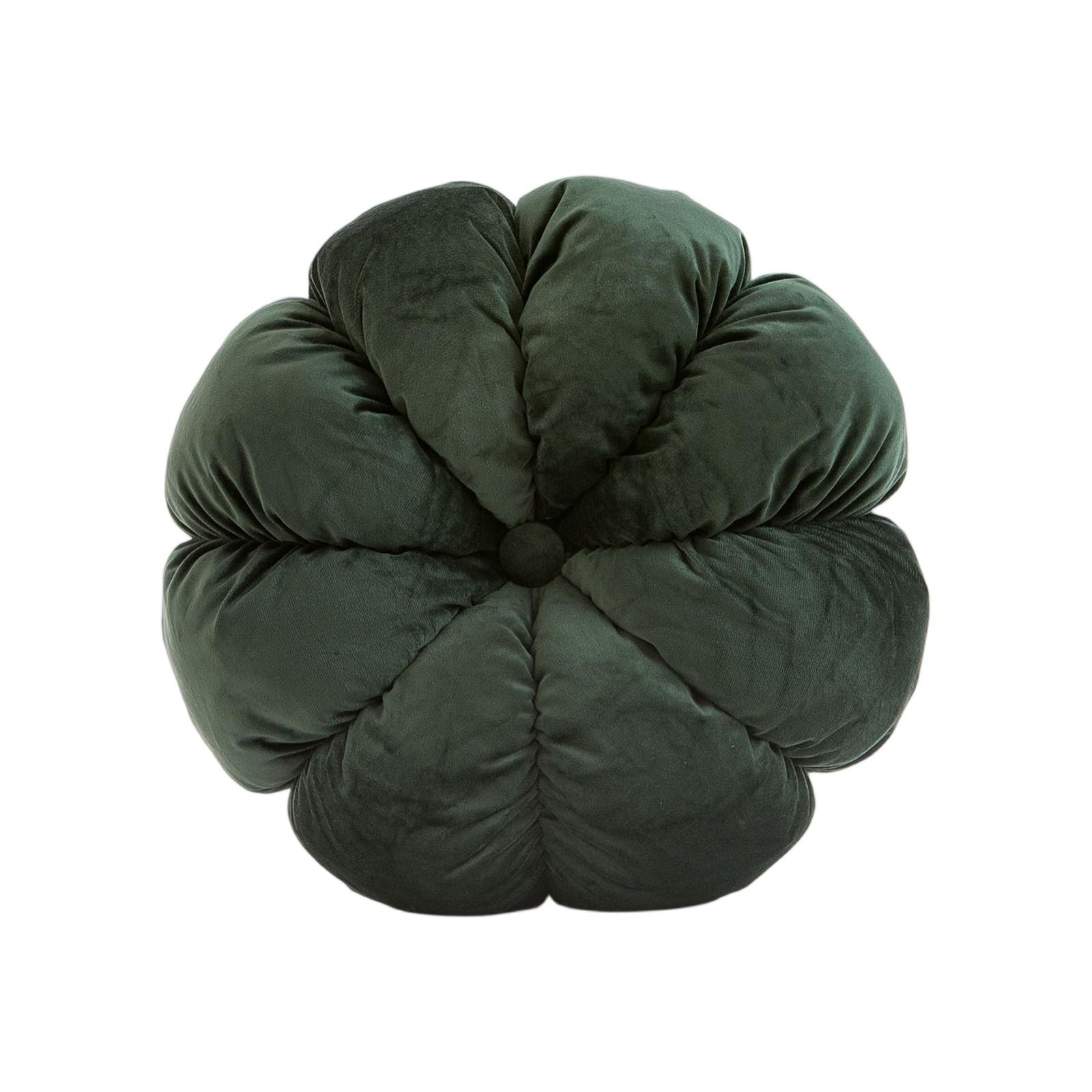 

Sofa Pillow Back Cushion, Solid Color Velvet Pumpkin, Round Pillow, Cushion. One Size