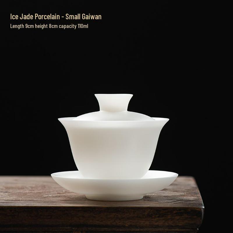 Jade Porcelain Sancai Gaiwan