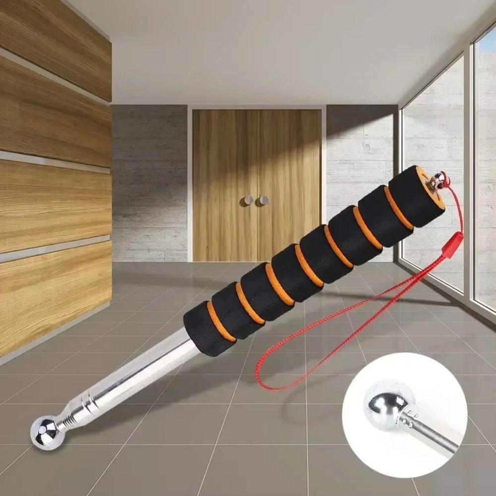 Stainless Steel Telescopic Empty Drum Hammer Stretchable Floor Test Rod  Sound Inspection Tool