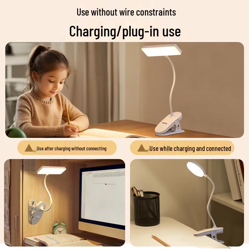 Rechargeable LED Eye-Care Clamp Lamp