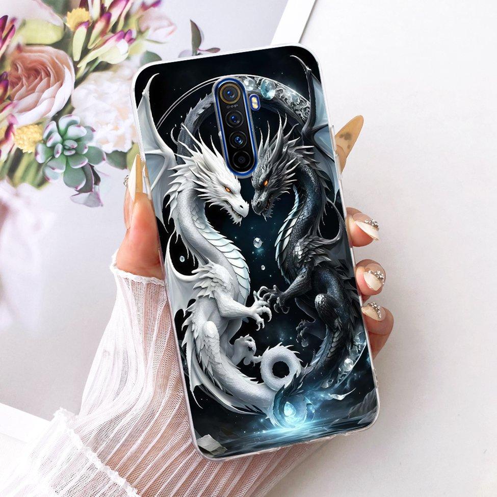 Clear For Realme X2Pro RMX1931 Casing For Realme X2 Pro Case Luxury Fashion Butterfly Funny Cute Painted Cover