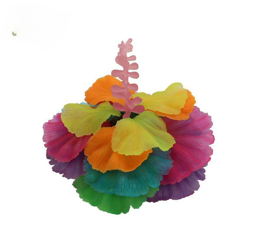 Fluorescent Aquarium Decor Fish Tank Landscaping Coral Simulation Lettuce Coral Ornaments Small Underwater World Landscape Decor