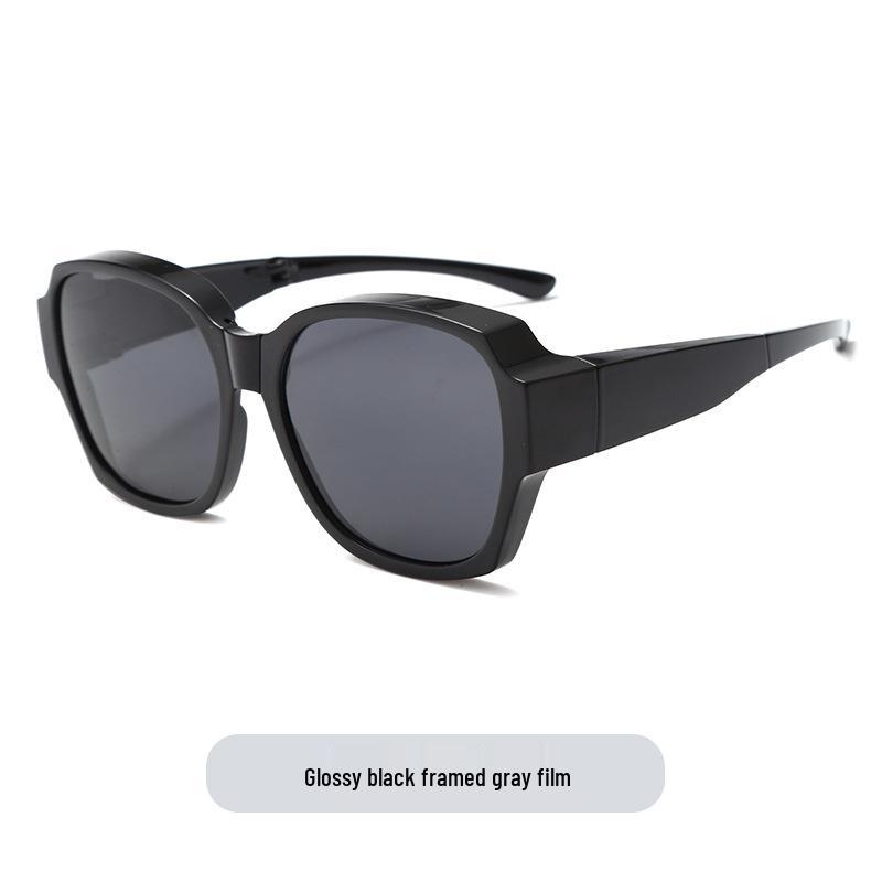 Foldable Polarized Sunglasses for Myopia: Wear Over Prescription Glasses, Unisex, High-End Feel