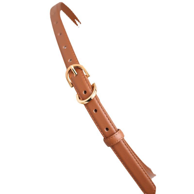 2022 Summer Fashion Narrow Leather Belt - Women's Retro Korean Style