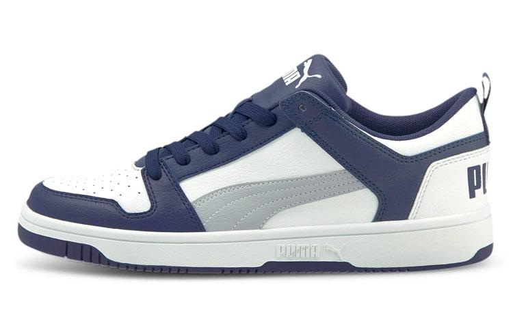 PUMA Rebound Lay Up Lo Sl Low Top Board Shoes Blue/White 369866-13 37
