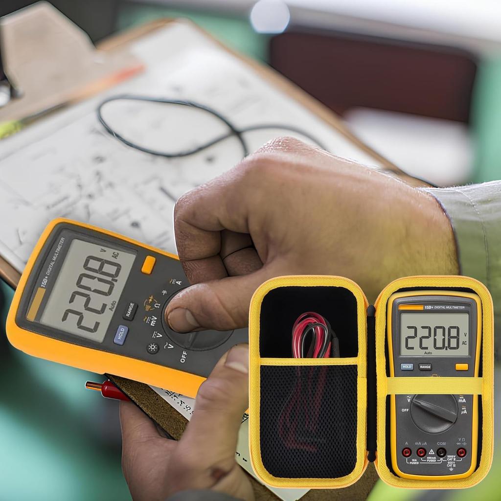 Storage Case Compatible with Fluke 15B+ / 17B+ Digital Multimeter