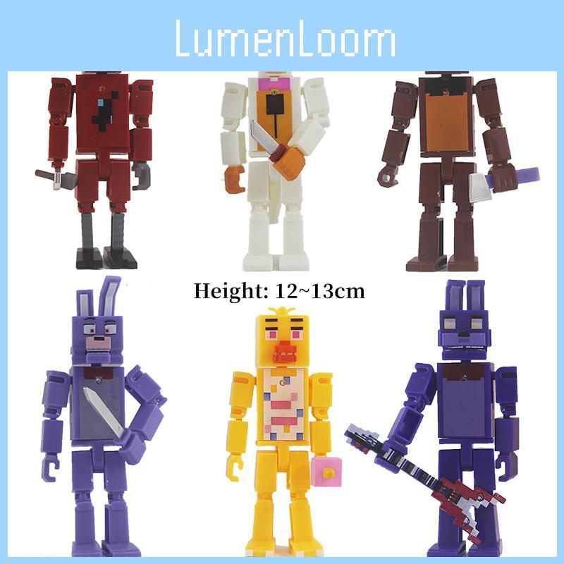 Five Nights At Freddy's Leuchtende Actionfiguren Set 6/8 Stück