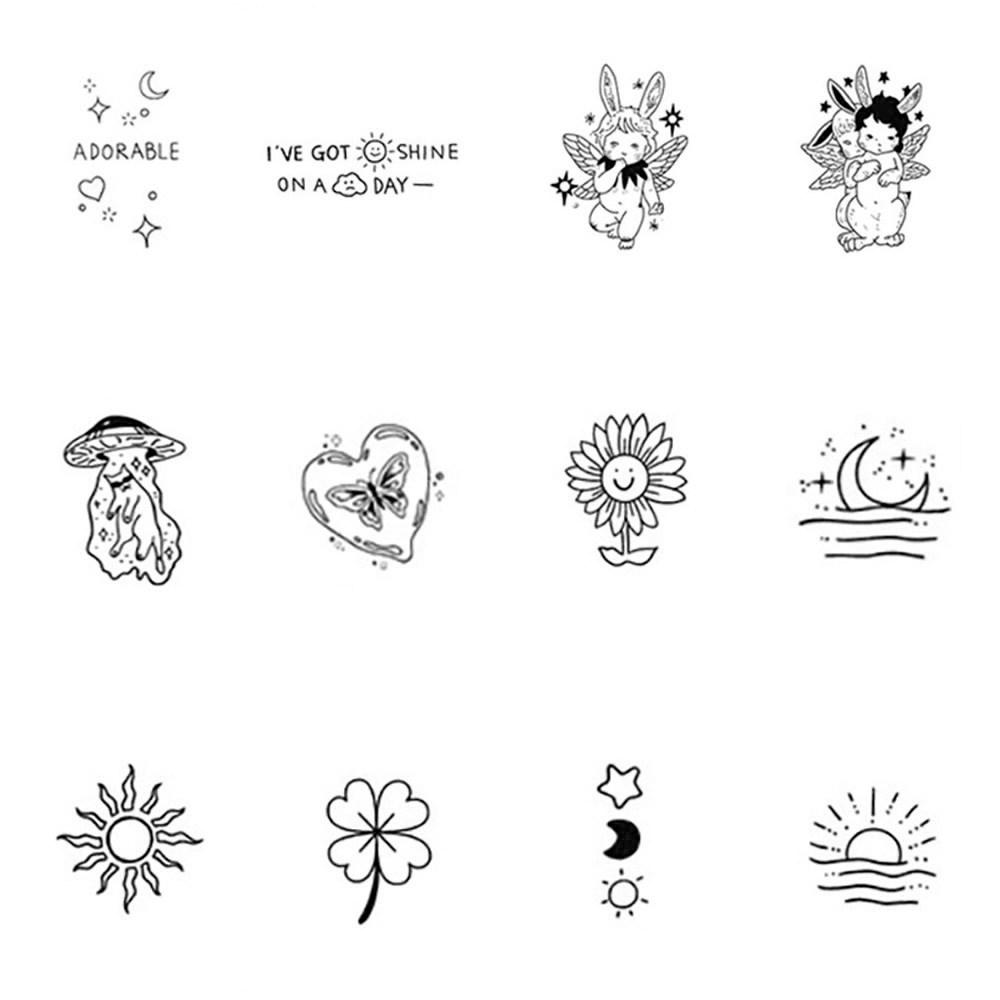 KM Tattoo Sticker DIY Instant Henna Tattoo Set 1 Tattoo Color No. 1