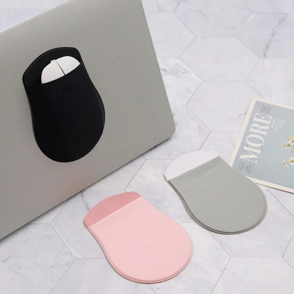 New Universal Laptop Mouse Holder Self-Adhesive Durable Mouse Pouch Portable Stick-On Mouse Sleeve Mouse