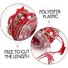 WTEMPO Five-Pointed Star Christmas Red Ribbon for Home Decoration Christmas Tree Christmas Wreath Gift Box Wrapping Festive Handcratfs Making Ribbon