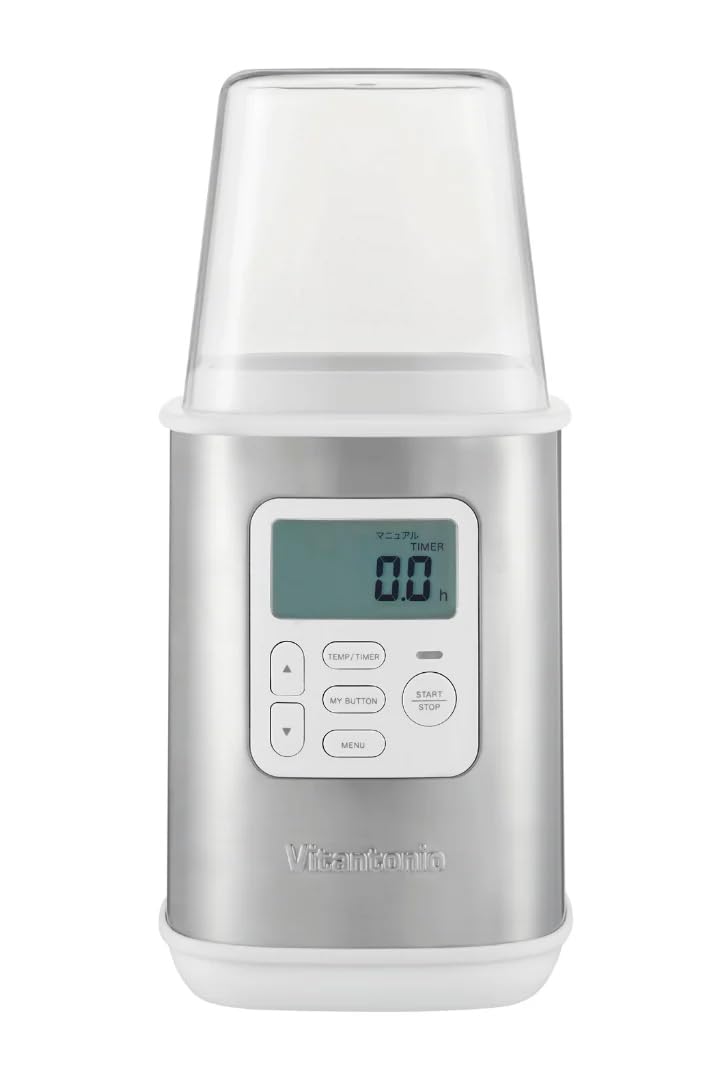 

[Vitamin Tonio Офіційний] Йогуртниця (VYG-60-W) [Включає дренажний фільтр! [Легкий і Зручний] Йогуртниця, Зціджування Йогурту, Грецький Йогурт