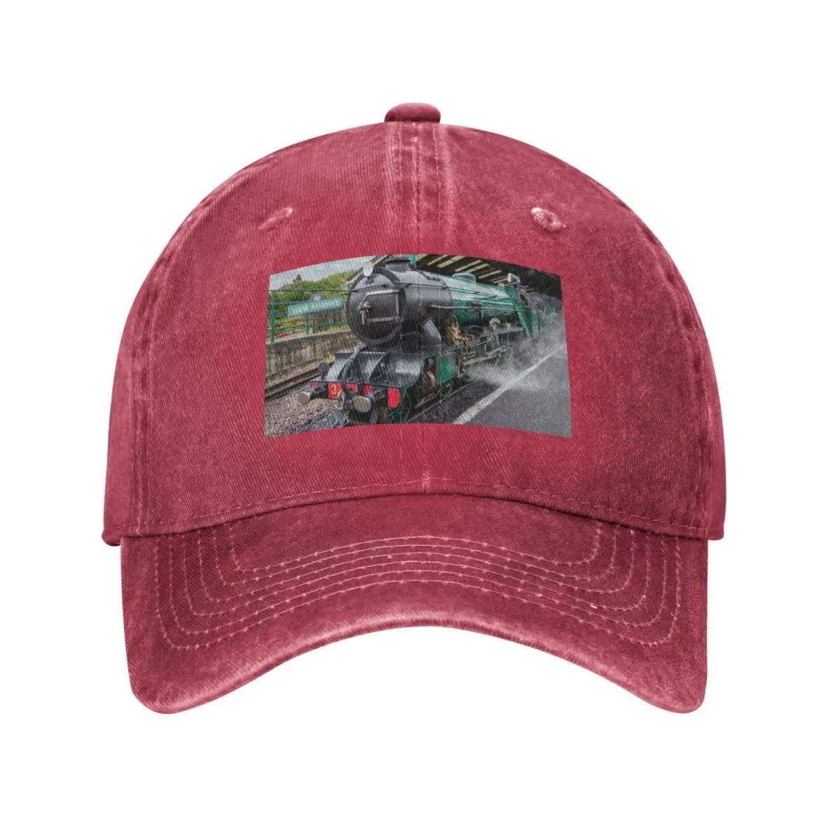 Waiting at New Romney Baseball Cap Ball Cap Sunhat sun hat Sun Cap Unisexs Caps Womens