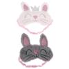 Schlafmaske mit Hasenmotiv, Plüsch-Schlafmasken für Zuhause, 4 Stück