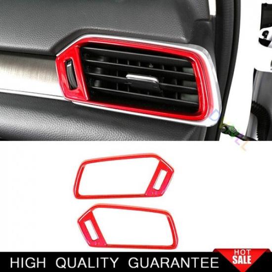 Console Side Outlet Vent Frame Cover For Honda Accord 2018- 10th Bright Red