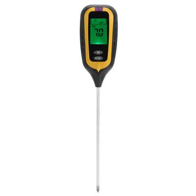 4?in?1 Soil Moisture Temperature Light PH Tester Meter Gardening Tools for Farm Lawn Plant