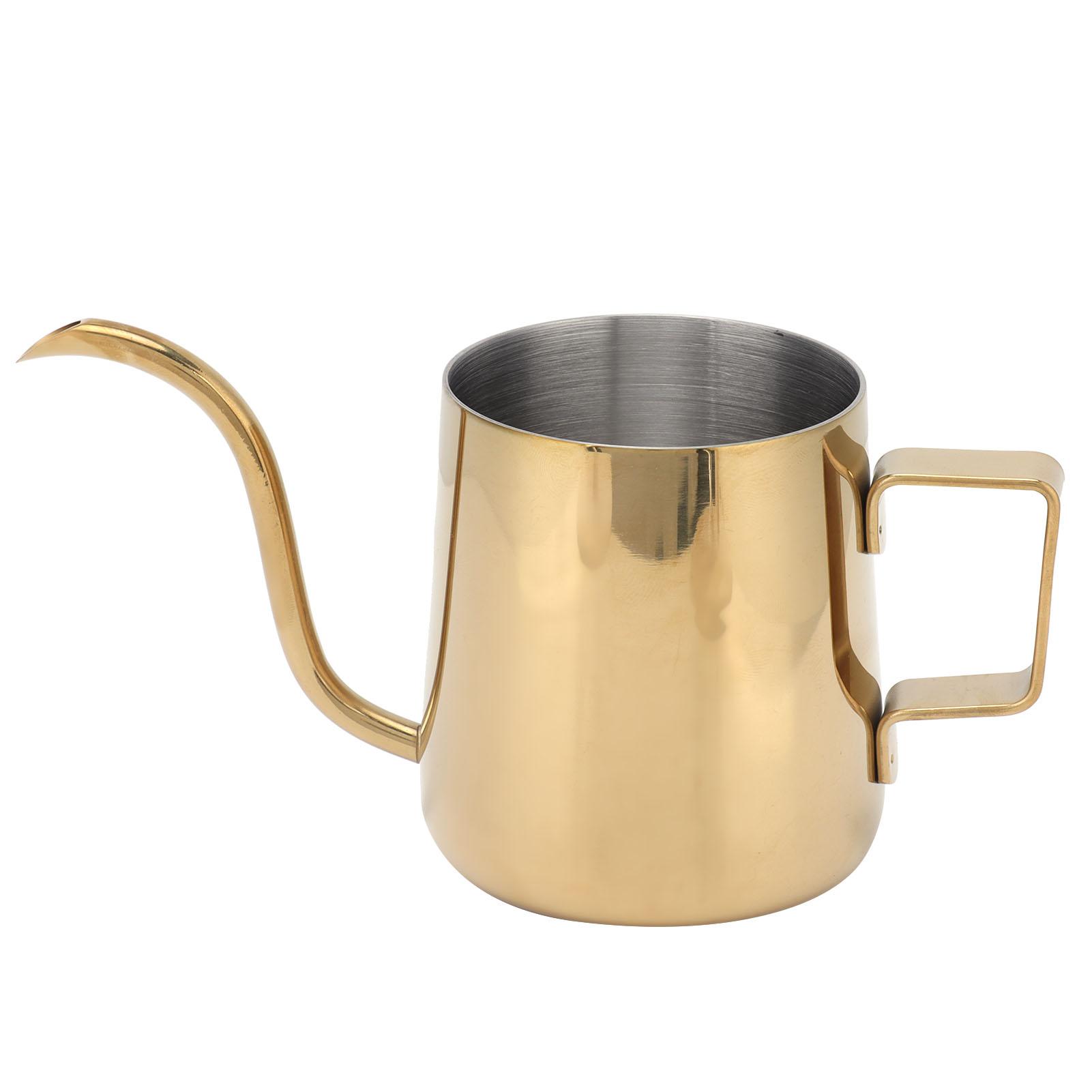 240ml 304 Stainless Steel Slender Pot   Manual Coffee Kettle for Home Restaurant