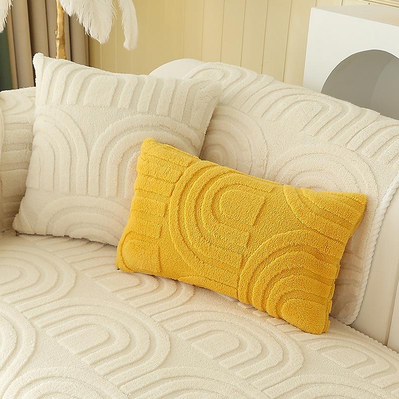 Plush Sofa Cushion, Thickened Plush Sofa Cover, Noble Consort Full Coverage Sofa Towel, Full Coverage Fabric, All Season Universal Seat Cushion