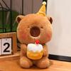 Sweet Bear Capybara Cake Plush Toy Soft Stuffed Food Dessert Pillow Kawaii Birthday Party Decor Creative Christmas Gift