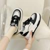 New Explosive Ins Board Shoes Autumn and Winter Platform Leather Casual Shoes Breathable Versatile Sports Heightening Shoes Women's Shoes