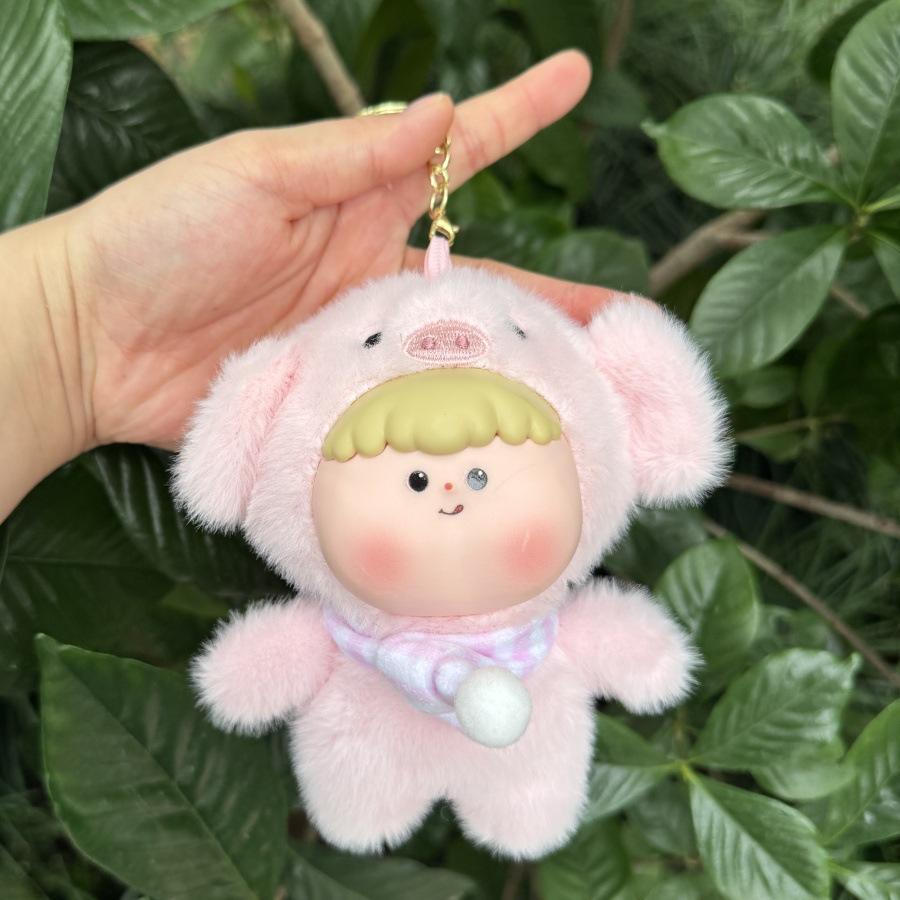 Super Cute Vinyl Fruit Cub Cute Pet Plush Doll Pendant Bag Keychain Pendant