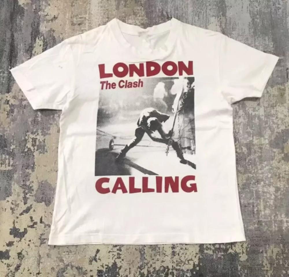 The Clash London Concert Punk Theme TShirt  Loose Fit Pure Cotton Unisex Streetwear Top   graphic t shirts harajuku t shirt