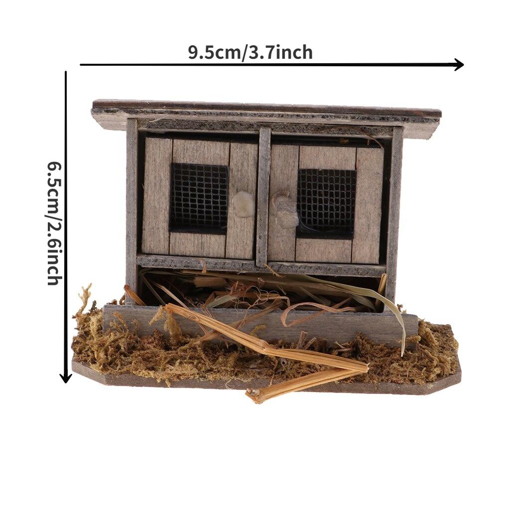 1шт 1:12 Кукольный домик Кукольный домик Мини-открытый сад Сцена Моделирование курятника