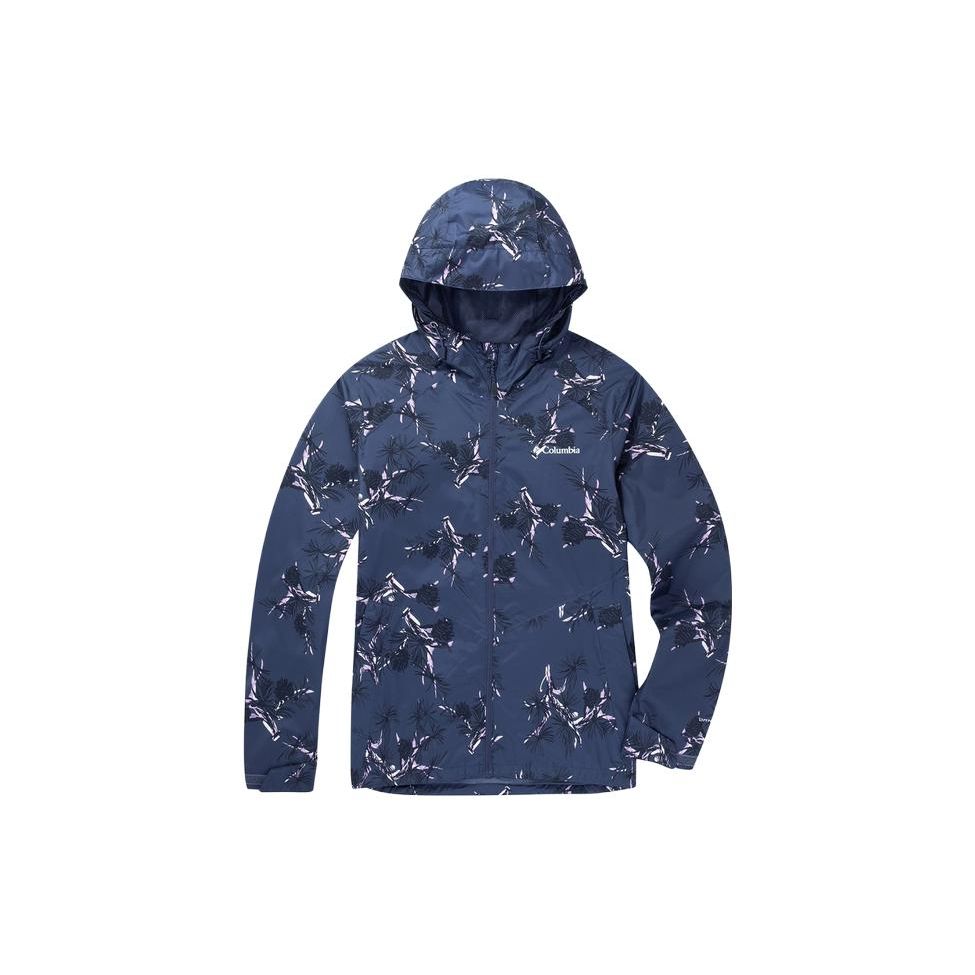 Columbia Waterproof Hooded Jacket With Leaf