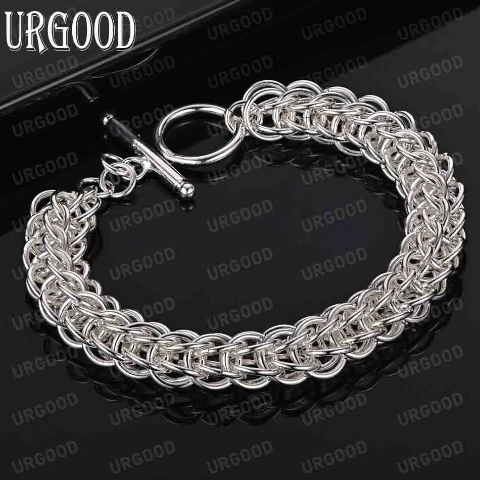 Bracelet multi-cercles en argent sterling 925, bijoux de mariage à la mode