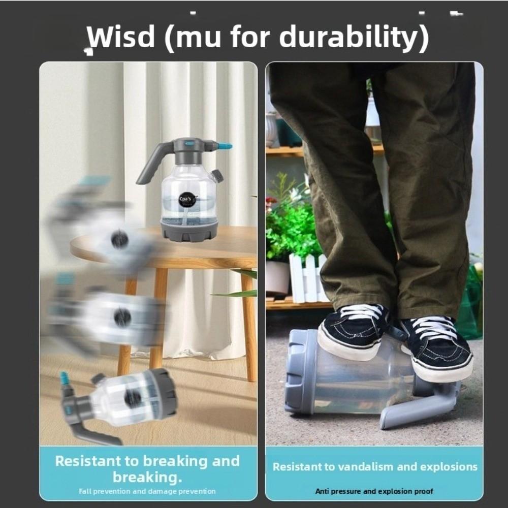 Portable 3L Electric Watering Can Rechargeable Adjustable Nozzle Watering Kettle Non-Slip Handle Gardening Sprayer