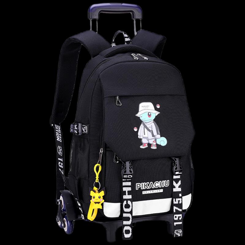 Kids  Squirtle 6-Wheel Detachable Rolling Backpack
