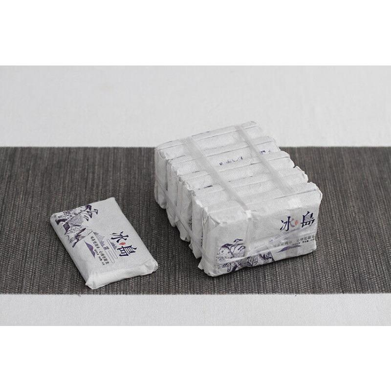 Tijolo de Chá Puerh Cru Árvore Velha Doce Islandês 50g Chá Puerh de Yunnan