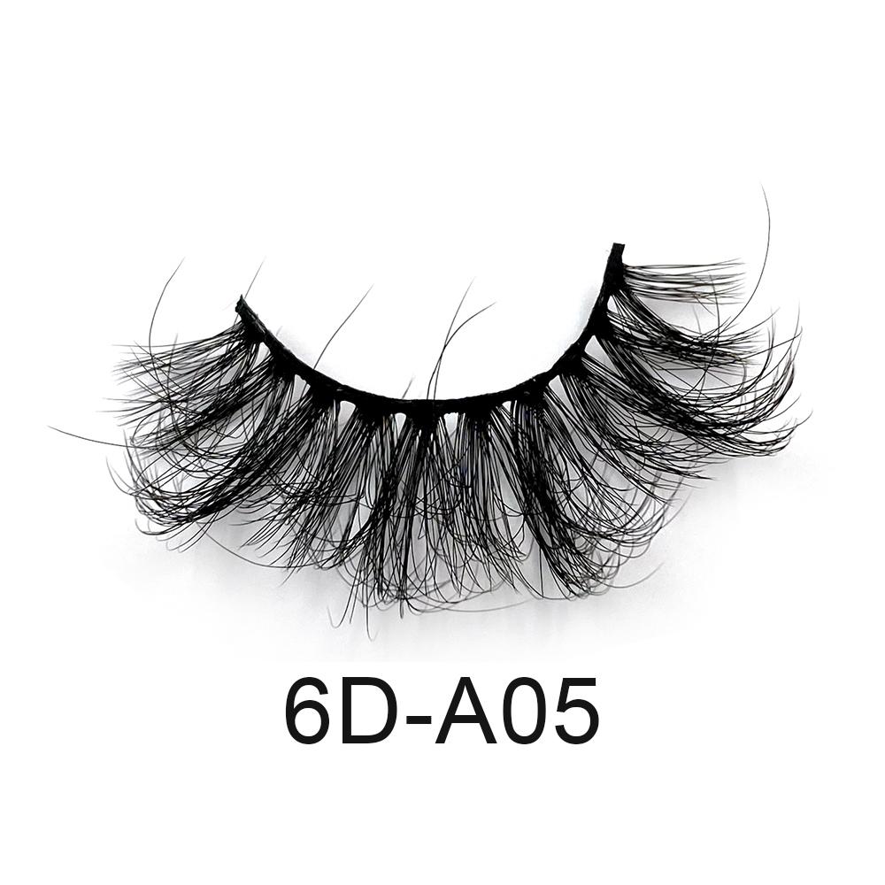 Fluffy 12MM-20MM Handmade Faux Mink 3D Strip Eye Lashes Vendors Private Label Vegan Custom Logo
