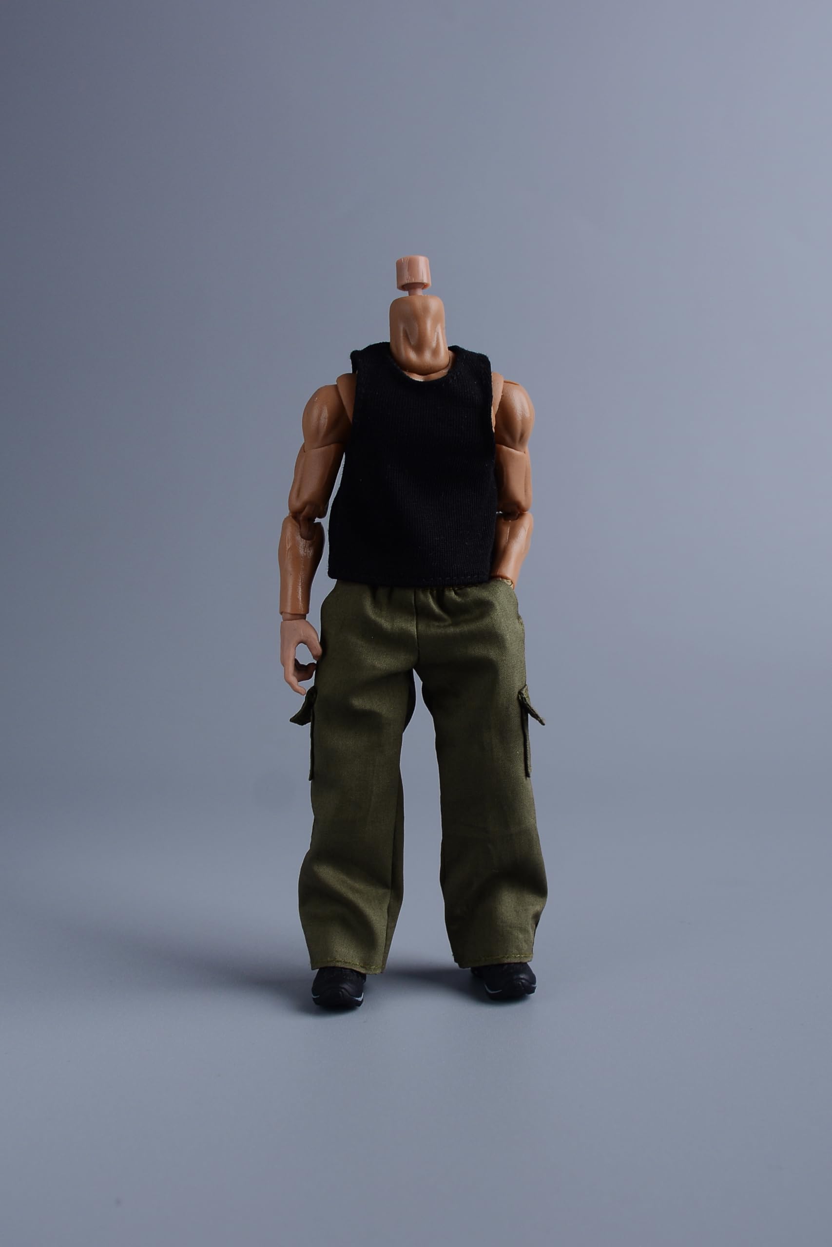 

универсальный костюм фигурки для мужчин и женщин Включает черный жилет и брюки карго цвета милитари Этот костюм можно носить как прямые карго длинные