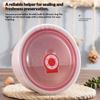 3Pcs Wheat Straw Fresh-Keeping Bowl Three-Piece Set With Lid For Home Microwaveable Plastic Round Lunch Box