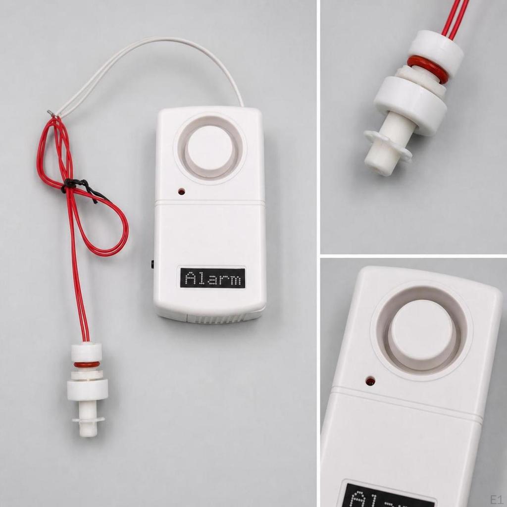 Water Level Alarm with Float Switch Compact Floater Wired for Reservoirs, DryRun