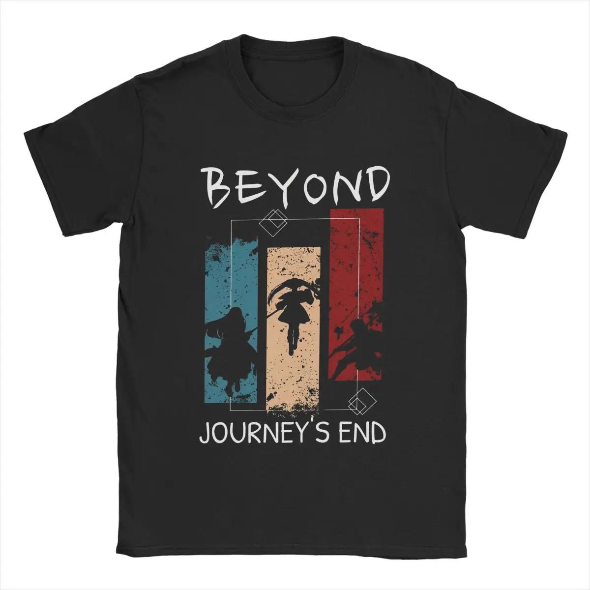 

2026 New Men s Frieren At The Funeral Anime T-shirt Character Helecho 100% Cotton Merch Novelty Short Sleeve Round Neck - Men... S разноцветный