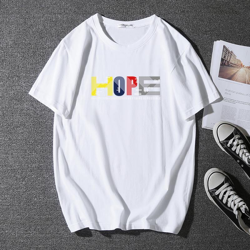 Men's Summer Comfortable Short Sleeve Loose and Breathable Pure Cotton Men's Tee Men's Sports Casual Round Neck Plus Size Top