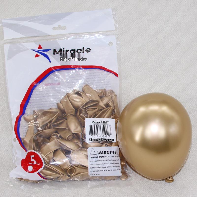 Miracle Star 5-inch Latex Balloons, 100 pcs - Ideal for Children's Birthday Party, Wedding Celebration, Room Decoration.