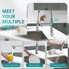 Kitchen Faucet Contemporary Spring Design Single Handle Copper with Pull Down &Out Sprayer in Brushed Nickel