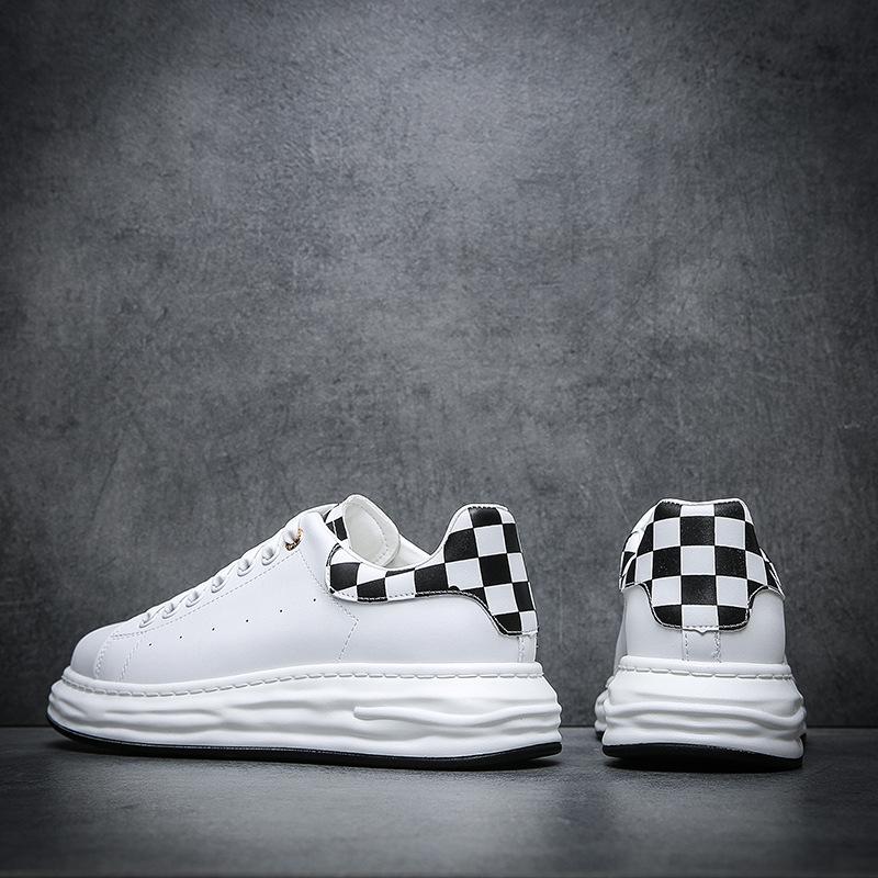 Autumn Board Shoes Men's Little White Shoes Dissolve Loose High-soled Shoes Soft-soled Trendy Brand Wenzhou Men's Shoes