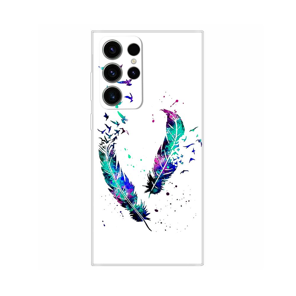 For Samsung S24 Ultra 5G Case S24 Plus Soft TPU Clear Silicone Phone Cases for Samsung Galaxy S24 Ultra S24+ Back Cover Bumper