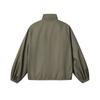 FILA Milano Series Fashion Simple Classic Casual Versatile Comfortable Relaxed Workwear Loose Solid Color Woven Zip Long Sleeve Jacket F11M625739F-LK