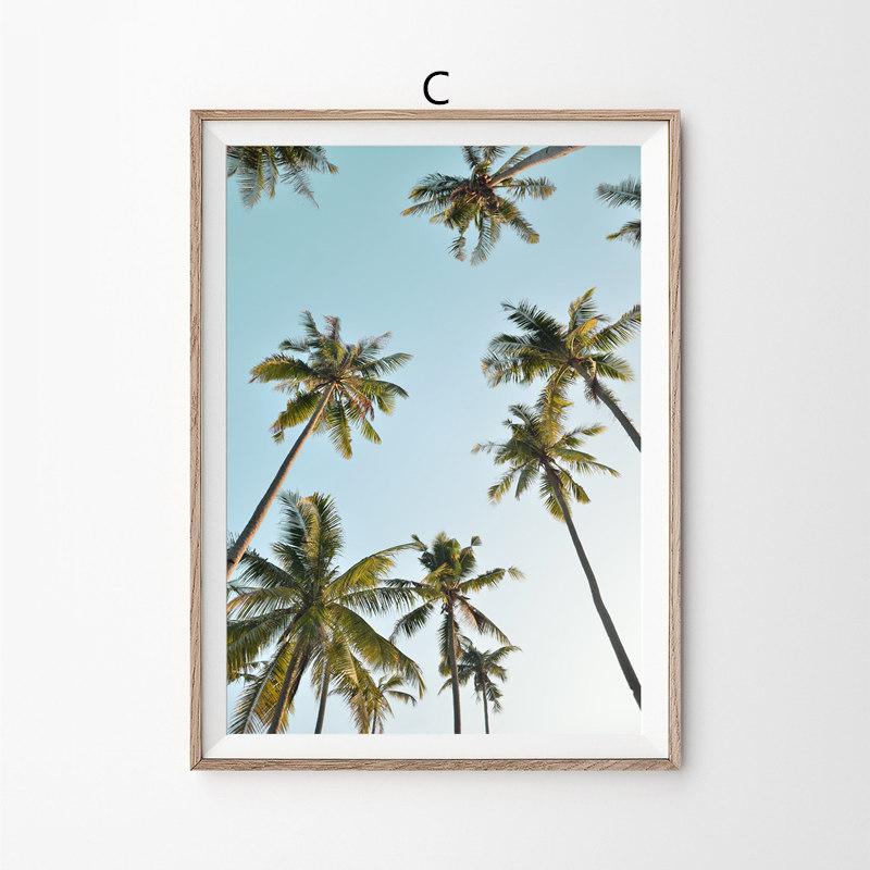 Palm Coast Landscapes Canvas Paintings Room Decor Wall Art Posters and Prints Nordic Living Room Wall Posters Pictures Cuadros