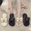 Fashion Women Slippers New Summer Casual Shoes Versatile Thick Sole Sandals Woman Outwear Bow Beach Slippers Sexy Slides Zapatos Mujer