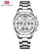 Business Casual Women's Watch Multi-functional Petal Mirror Luminous Steel Band Women's Watch