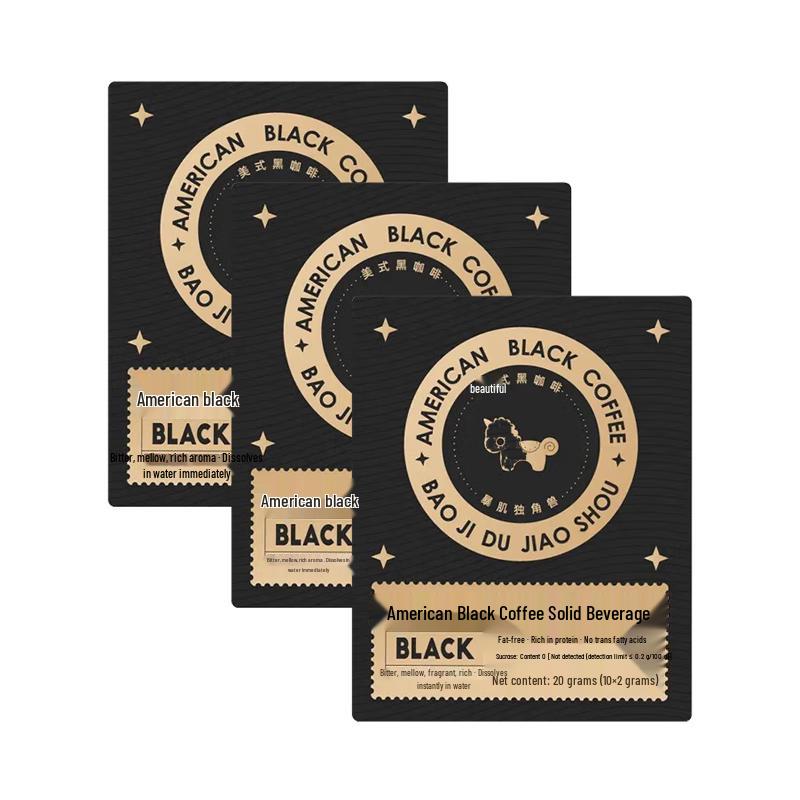 Muscle Unicorn Instant Deep Roast Americano Black Coffee