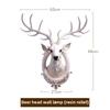 European Style Lucky Deer Head Wall Decor for Living Room TV Background Creative Animal Wall Hanging Art Home Decoration Gift